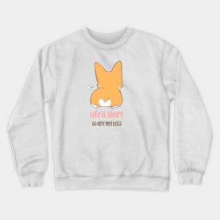 Corgi Short legs sit down Crewneck Sweatshirt